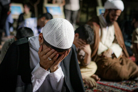 تصاویر/ مراسم شبی با شهدا در دوره میثاق طلبگی حوزه علمیه استان همدان