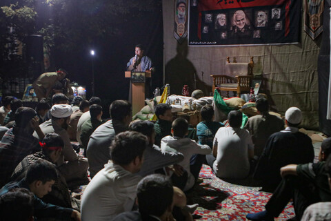 تصاویر/ مراسم شبی با شهدا در دوره میثاق طلبگی حوزه علمیه استان همدان
