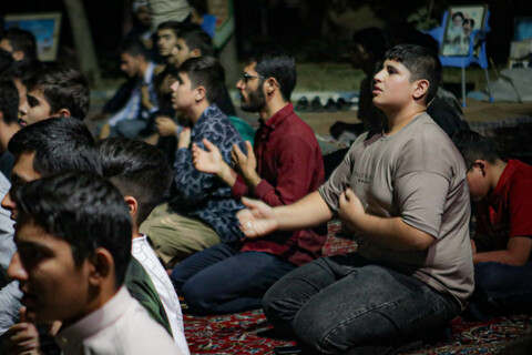 تصاویر/ مراسم شبی با شهدا در دوره میثاق طلبگی حوزه علمیه استان همدان