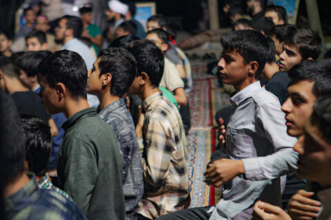 تصاویر/ مراسم شبی با شهدا در دوره میثاق طلبگی حوزه علمیه استان همدان