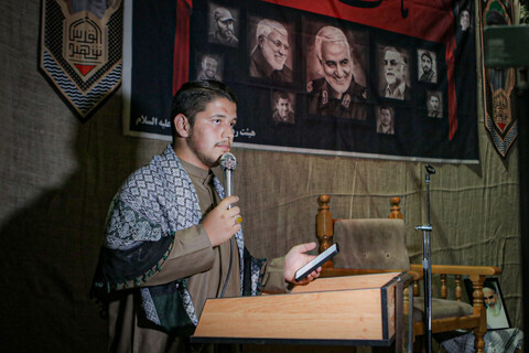 تصاویر/ مراسم شبی با شهدا در دوره میثاق طلبگی حوزه علمیه استان همدان