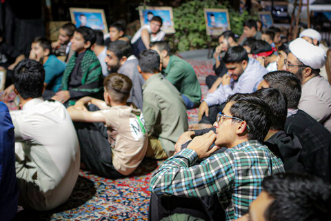 تصاویر/ مراسم شبی با شهدا در دوره میثاق طلبگی حوزه علمیه استان همدان