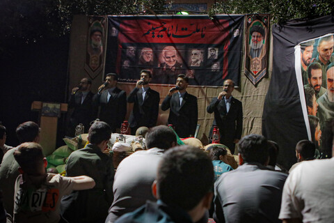 تصاویر/ مراسم شبی با شهدا در دوره میثاق طلبگی حوزه علمیه استان همدان