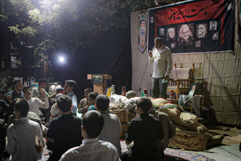 تصاویر/ مراسم شبی با شهدا در دوره میثاق طلبگی حوزه علمیه استان همدان