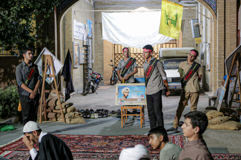 تصاویر/ مراسم شبی با شهدا در دوره میثاق طلبگی حوزه علمیه استان همدان