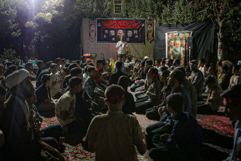 تصاویر/ مراسم شبی با شهدا در دوره میثاق طلبگی حوزه علمیه استان همدان