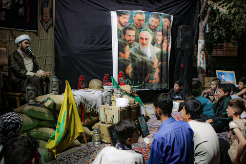 تصاویر/ مراسم شبی با شهدا در دوره میثاق طلبگی حوزه علمیه استان همدان