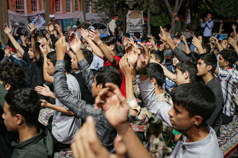 تصاویر/ مراسم شبی با شهدا در دوره میثاق طلبگی حوزه علمیه استان همدان