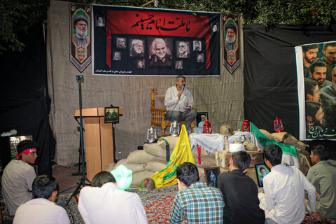 تصاویر/ مراسم شبی با شهدا در دوره میثاق طلبگی حوزه علمیه استان همدان