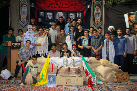 تصاویر/ مراسم شبی با شهدا در دوره میثاق طلبگی حوزه علمیه استان همدان