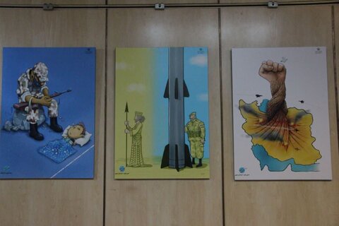 تصاویر افتتاحیه جشنواره ملی کارتون و کاریکاتور ای ایران در خرم آباد