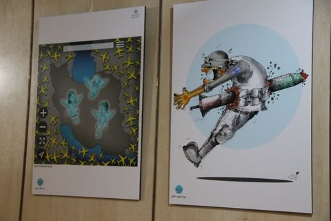 تصاویر افتتاحیه جشنواره ملی کارتون و کاریکاتور ای ایران در خرم آباد