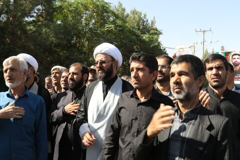 تصاویر/ تشییع پیکر شهید سرهنگ پاسدار «رحیم محمدی» در زرند