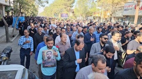 تصاویر/ تشییع پیکر شهید سرهنگ پاسدار «رحیم محمدی» در زرند