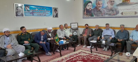 دیدار اعضای ستاد نماز جمعه صائین‌قلعه با امام جمعه این شهرستان