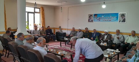 دیدار اعضای ستاد نماز جمعه صائین‌قلعه با امام جمعه این شهرستان