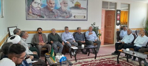 دیدار اعضای ستاد نماز جمعه صائین‌قلعه با امام جمعه این شهرستان