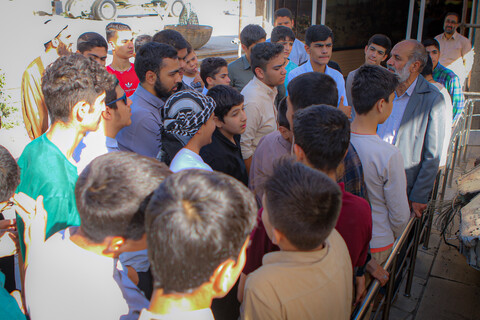 تصاویر/بازدید داوطلبان حوزه علمیه استان همدان از باغ موزه دفاع مقدس همدان