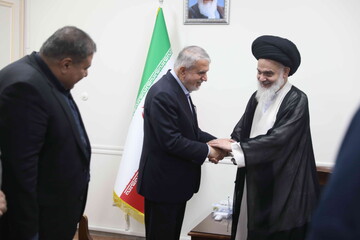 تصاویر / دیدار  وزیر میراث فرهنگی و گردشگری و صنایع دستی با آیت الله حسینی بوشهری