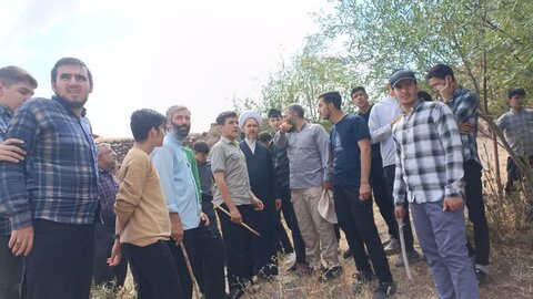 تصاویر/ اردوی زیارتی و سیاحتی طلاب خوی به روستای ممش خان