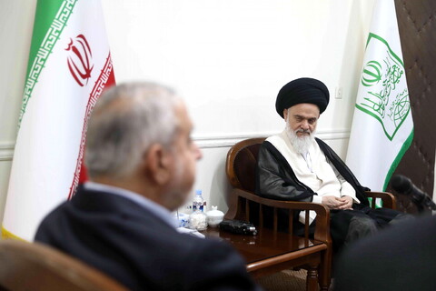 تصاویر/ وزیر میراث فرهنگی، گردشگری و صنایع دستی با آیت الله حسینی بوشهری