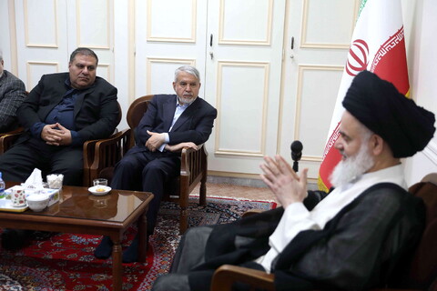 تصاویر/ وزیر میراث فرهنگی، گردشگری و صنایع دستی با آیت الله حسینی بوشهری