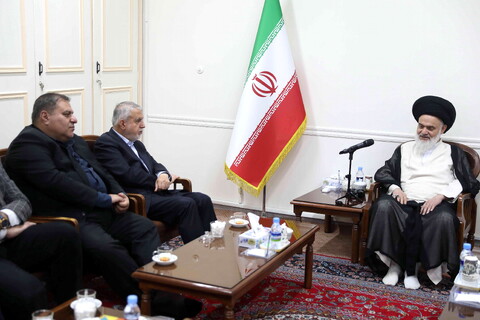 تصاویر/ وزیر میراث فرهنگی، گردشگری و صنایع دستی با آیت الله حسینی بوشهری