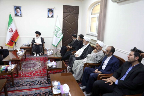 تصاویر/ وزیر میراث فرهنگی، گردشگری و صنایع دستی با آیت الله حسینی بوشهری