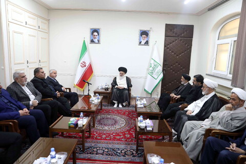 تصاویر/ وزیر میراث فرهنگی، گردشگری و صنایع دستی با آیت الله حسینی بوشهری