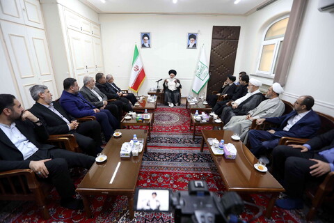 تصاویر/ وزیر میراث فرهنگی، گردشگری و صنایع دستی با آیت الله حسینی بوشهری