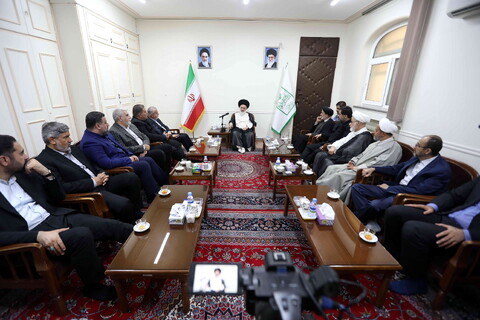 تصاویر/ وزیر میراث فرهنگی، گردشگری و صنایع دستی با آیت الله حسینی بوشهری