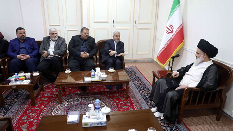 تصاویر/ وزیر میراث فرهنگی، گردشگری و صنایع دستی با آیت الله حسینی بوشهری