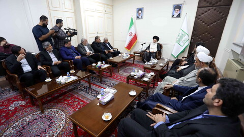 تصاویر/ وزیر میراث فرهنگی، گردشگری و صنایع دستی با آیت الله حسینی بوشهری