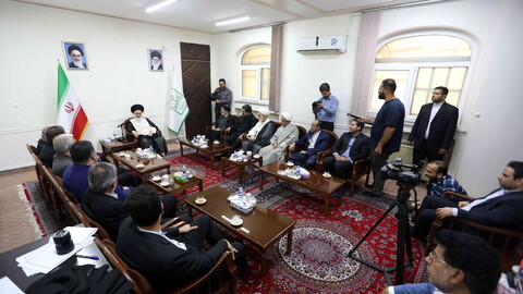 تصاویر/ وزیر میراث فرهنگی، گردشگری و صنایع دستی با آیت الله حسینی بوشهری