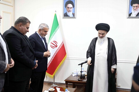 تصاویر/ وزیر میراث فرهنگی، گردشگری و صنایع دستی با آیت الله حسینی بوشهری