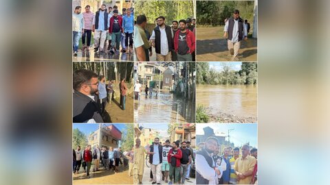 جموں وکشمیر میں سیلاب؛ آقا حسن کی ہدایات پر امدادی ٹیموں کا علاقے کا دورہ