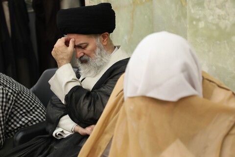 تصاویر! مراسم بزرگداشت آیت الله بهاءالدینی در مسجد اعظم قم