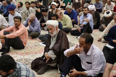 تصاویر! مراسم بزرگداشت آیت الله بهاءالدینی در مسجد اعظم قم