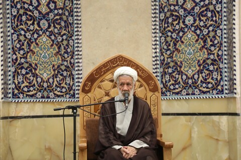 تصاویر! مراسم بزرگداشت آیت الله بهاءالدینی در مسجد اعظم قم