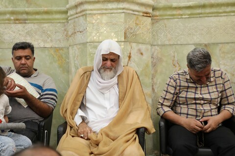 تصاویر! مراسم بزرگداشت آیت الله بهاءالدینی در مسجد اعظم قم