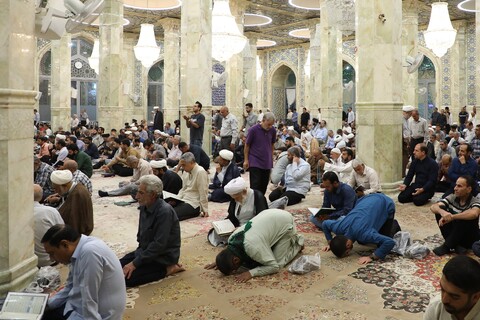 تصاویر! مراسم بزرگداشت آیت الله بهاءالدینی در مسجد اعظم قم