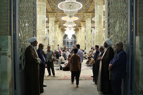 تصاویر! مراسم بزرگداشت آیت الله بهاءالدینی در مسجد اعظم قم