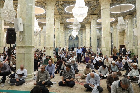 تصاویر! مراسم بزرگداشت آیت الله بهاءالدینی در مسجد اعظم قم