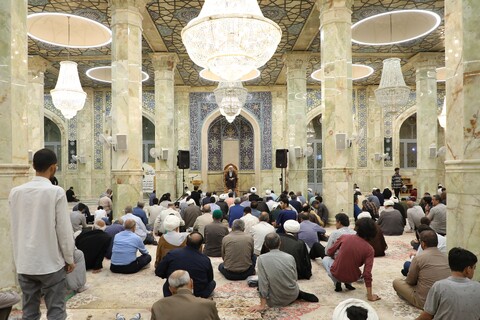 تصاویر! مراسم بزرگداشت آیت الله بهاءالدینی در مسجد اعظم قم