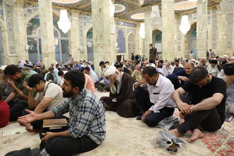 تصاویر! مراسم بزرگداشت آیت الله بهاءالدینی در مسجد اعظم قم