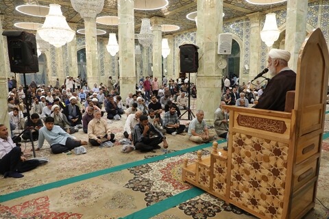 تصاویر! مراسم بزرگداشت آیت الله بهاءالدینی در مسجد اعظم قم