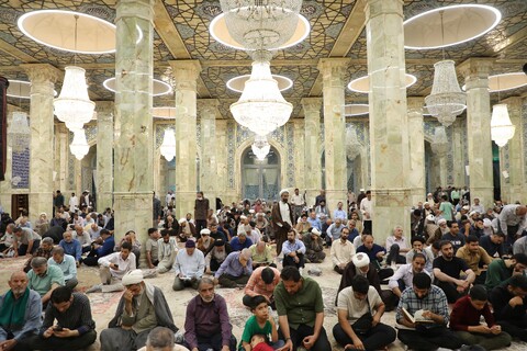 تصاویر! مراسم بزرگداشت آیت الله بهاءالدینی در مسجد اعظم قم