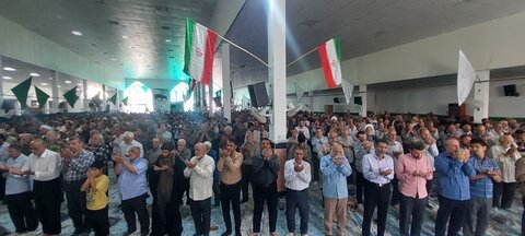 تصاویر/ نمازعبادی سیاسی جمعه آران وبیدگل