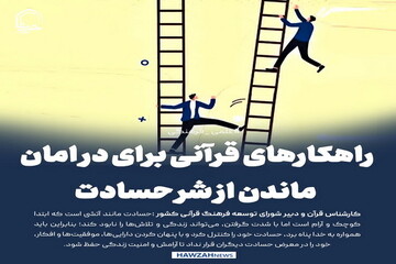 عکس نوشت| راهکارهای قرآنی برای در امان ماندن از شر حسادت