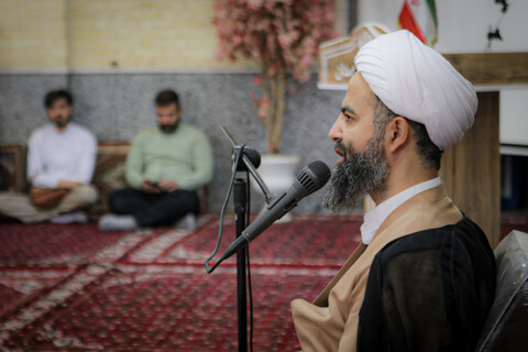 تصاویر/جلسه گفت‌وگو و هم‌اندیشی با حجت‌الاسلام والمسلمین موسیوند مدیر مدرسه علمیه آیت الله آخوند (ره)